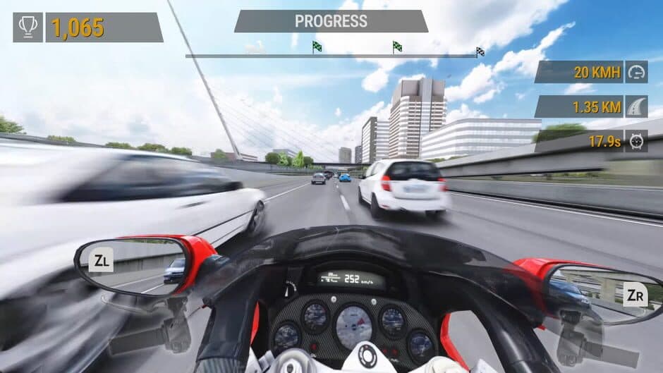 Moto Racer Highway Traffic