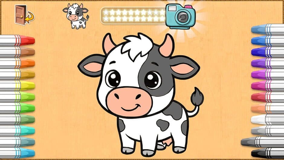 Crayon Farm Animals